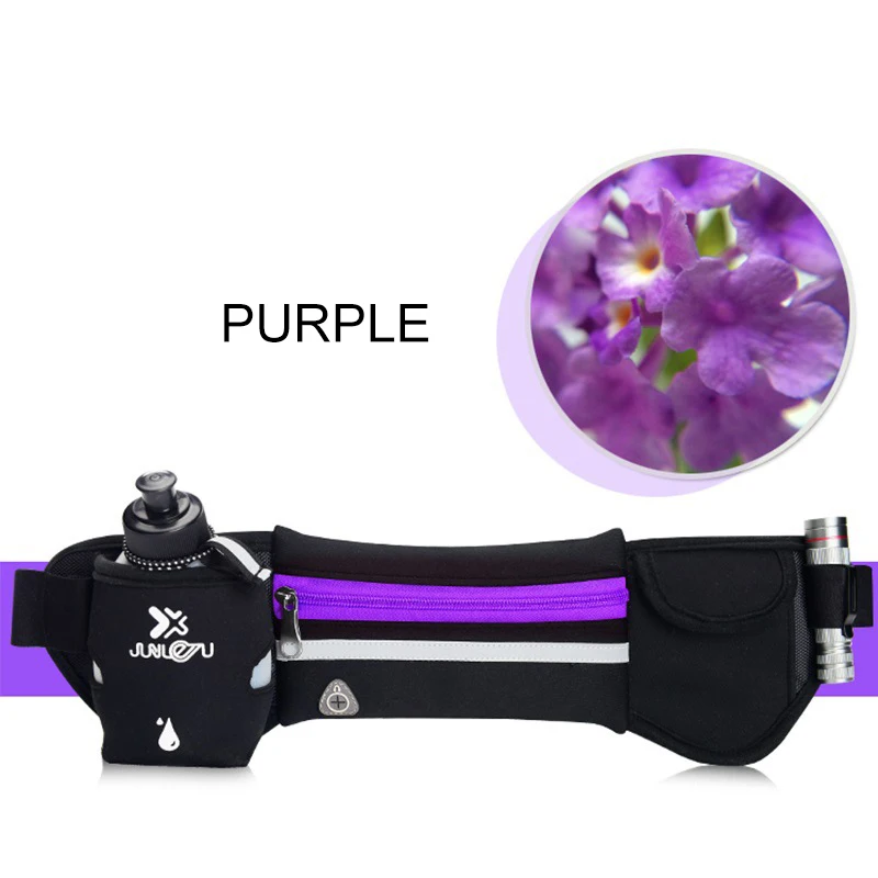 Purple Сумка для бега, Беговая, марафонская, на открытом воздухе, Спортивная, многофункциональная, спортивная сумка, сумка для мобильного телефона, портативный чайник - Цвет: Purple