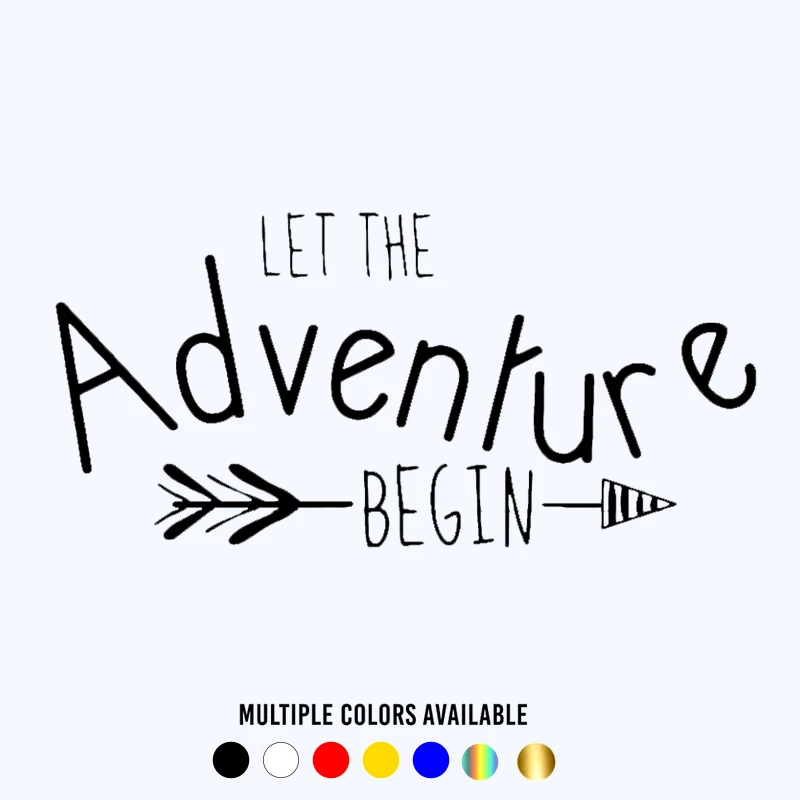 

CK20884# наклейки на авто Let The Adventure Begin водонепроницаемые наклейки на машину наклейка для авто автонаклейка стикер этикеты винила наклейки ста...
