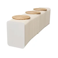 creative kraft paper stool organ stretching sofa home bedroom living room fashion furniture space saving l120 150h28 cm stoo