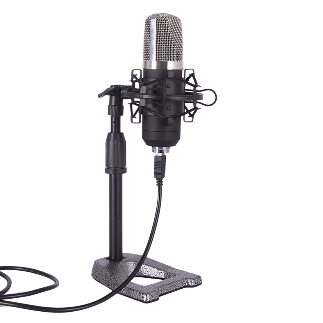 

USB Microphone PC Microphone with Stand Blowout Prevention Net for Games Recording Podcasting Live Broadcast