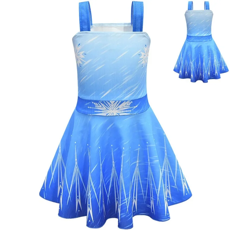 Эльзы из мультфильма &quotХолодное сердце&quot 2 наряды для маленьких принцесс Летнее