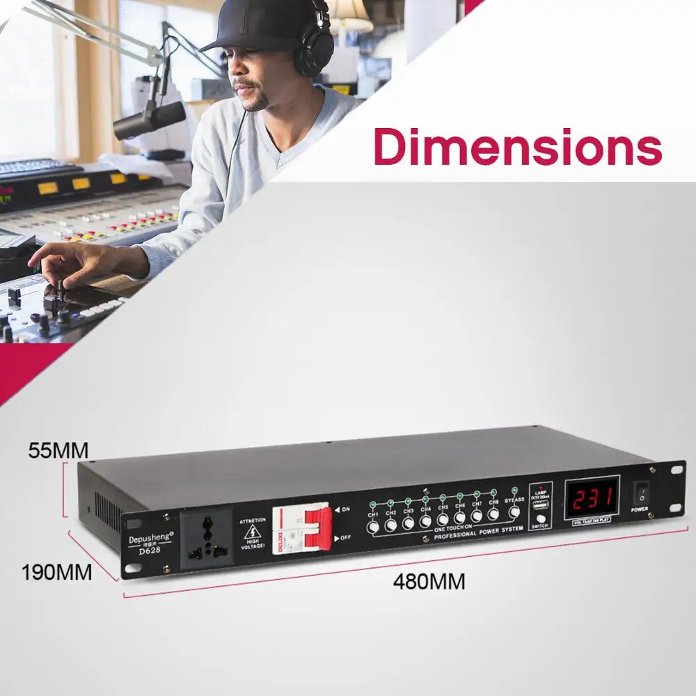 Professional engineering 9-Channels multi-function power supply sequence controller with voltage display | Электроника