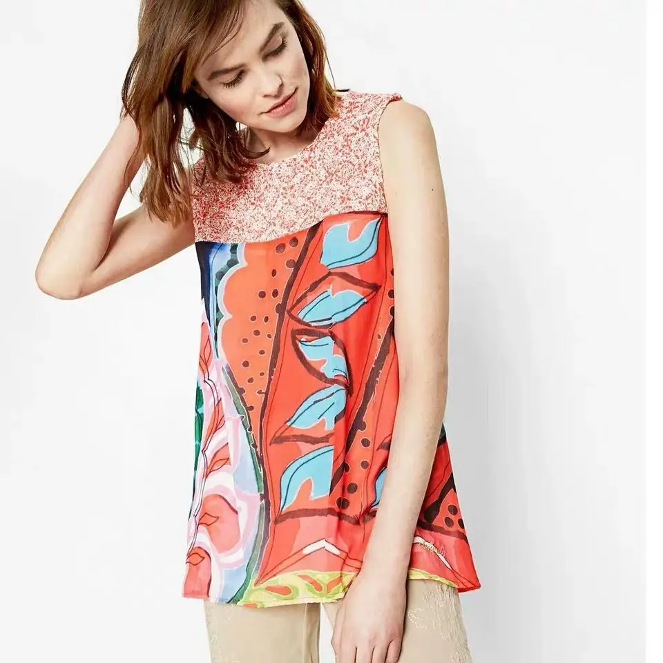 2020 desigual испанская Женская модная новая рубашка Размер: XS XXL| |