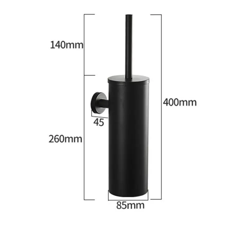 

304 Stainless Steel Toilet Brush Head Holder Toilet Bathroom Cleaning Tool