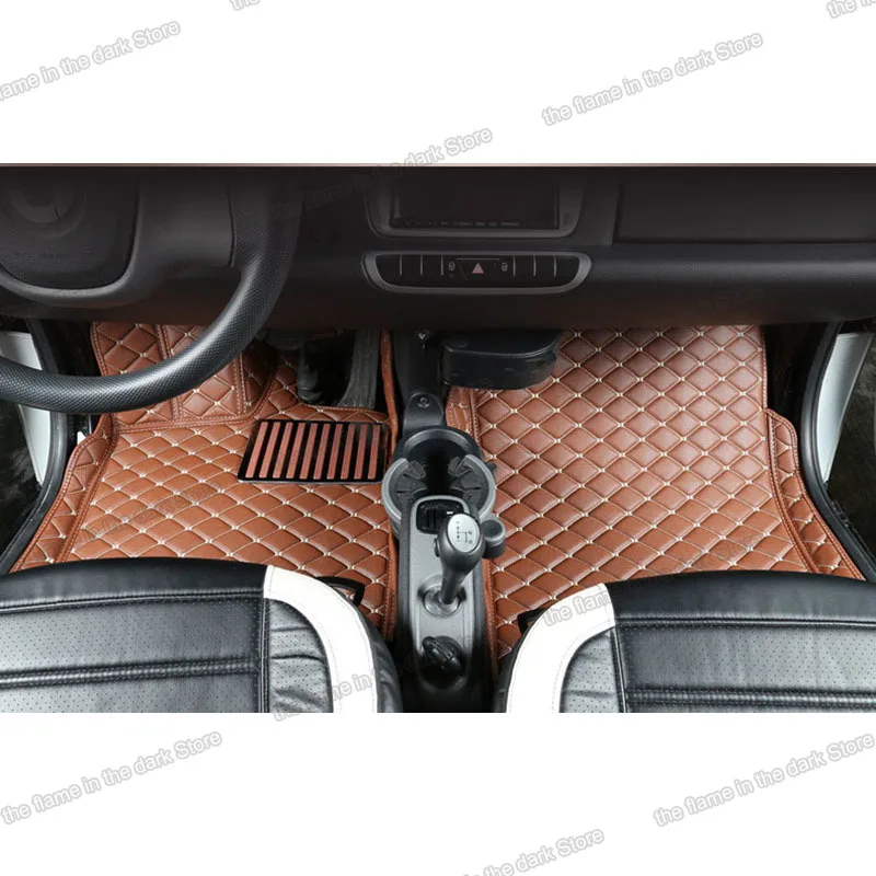 Lsrtw2017 кожаный салон автомобиля коврики для Smart Fortwo 2007 2014 2013 2012 2011 2010 2009 2008 W451 451