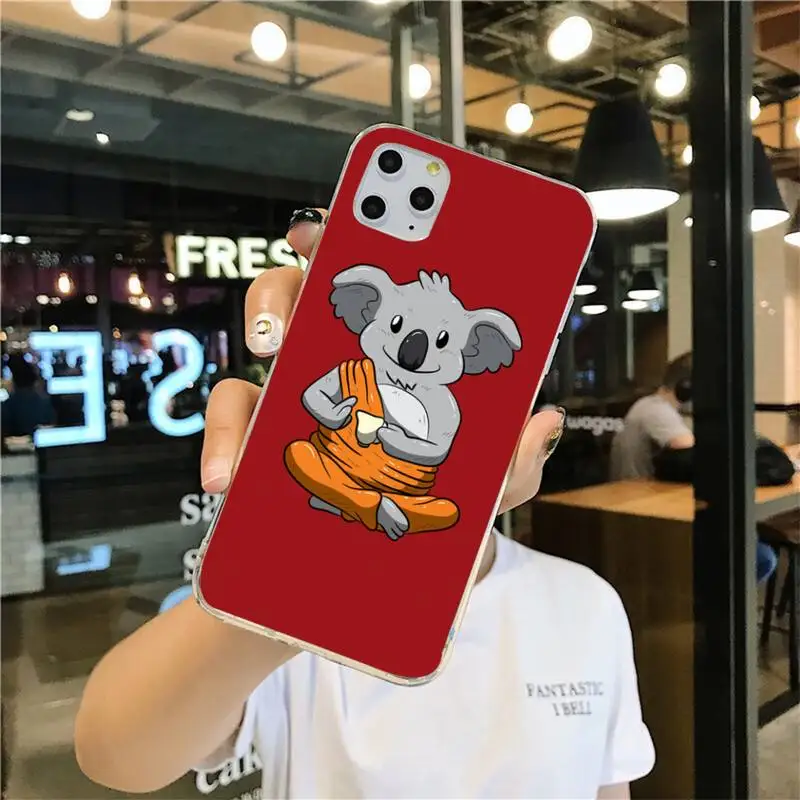 Милый чехол для телефона с изображением животных Коала iPhone 11 pro XS MAX 8 7 6 6S Plus X 5S SE 2020