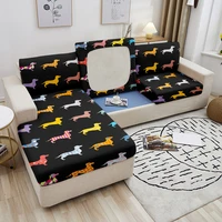 pet dog printed sofa cushion cover elastic furniture protector sofa seat cushion slipcover spandex couch cover for living room
