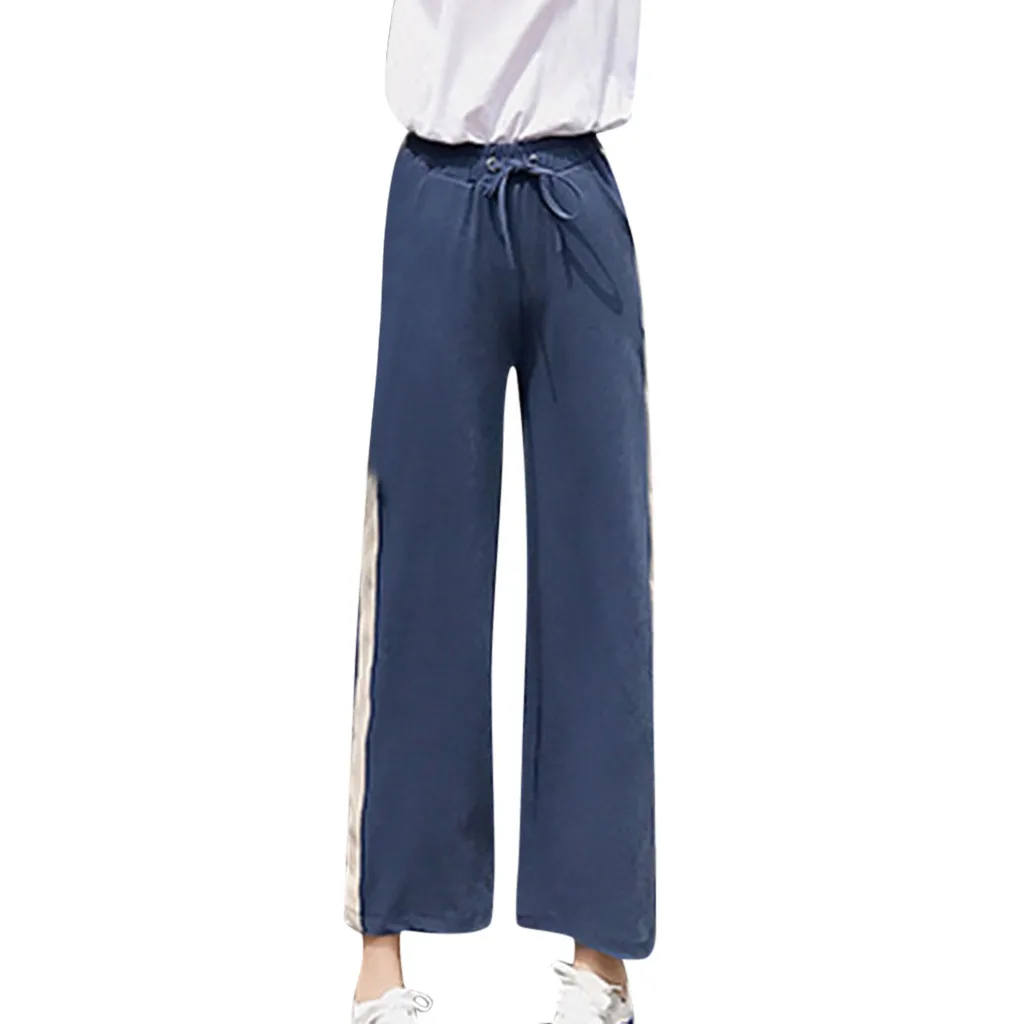 Женские брюки размера плюс модные женские повседневные свободные мягкие