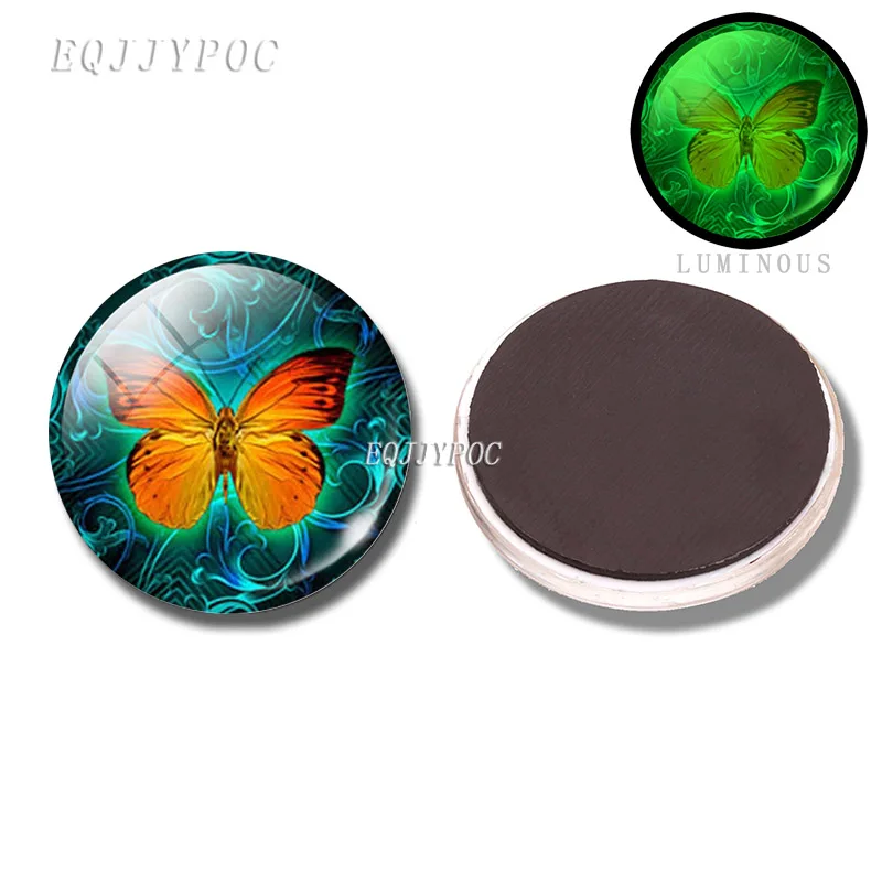 30 мм магнит на холодильник Бабочка Стекло Драгоценный Камень магниты для