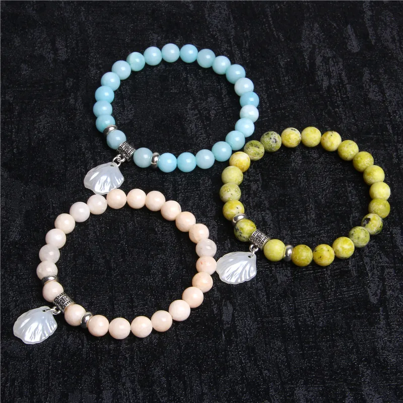 Женский жемчужный браслет с бусинами и цветами из нефрита|Плетеные браслеты| |