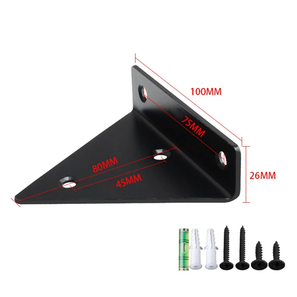 

2pcs Triangle Bracket Support Wall Bracket Shelves Right Angle Fixed Bearing Shelf Brackets For Living Room Bedroom Bathroom