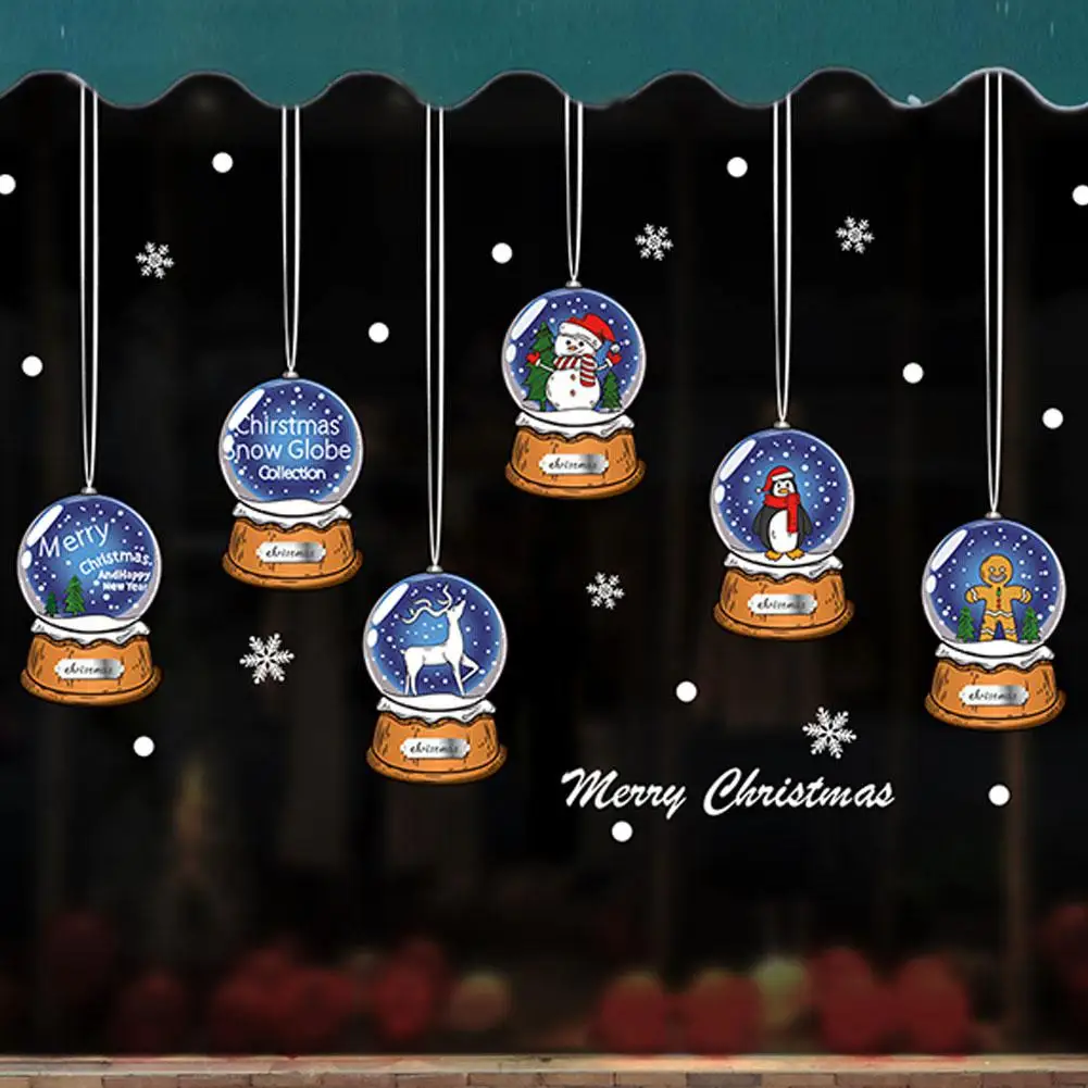 Горячие продажи съемные Счастливого Рождества настенные стикеры s Наклейка на