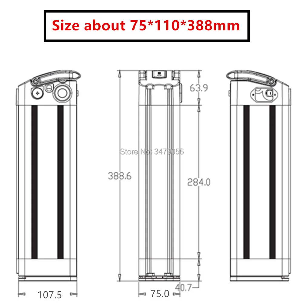 Бесплатная доставка 36В 10ач 12Ач 13ач 14ач 15ач 16ач 17ач 20ач литий-ионная Серебряная