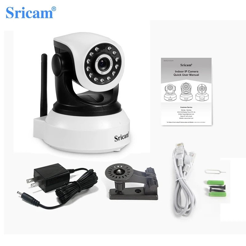 Sricam SP017 3.0MP IP Camera Wifi Home 360° Mobile Remote View Indoor Baby Monitor Two Way Audio Video Surveillance CCTV Camera images - 6