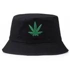 Панама с Кленовым листом для мужчин и женщин, повседневная хлопковая шляпа с вышивкой, в стиле хип-хоп, с широкими полями, летняя