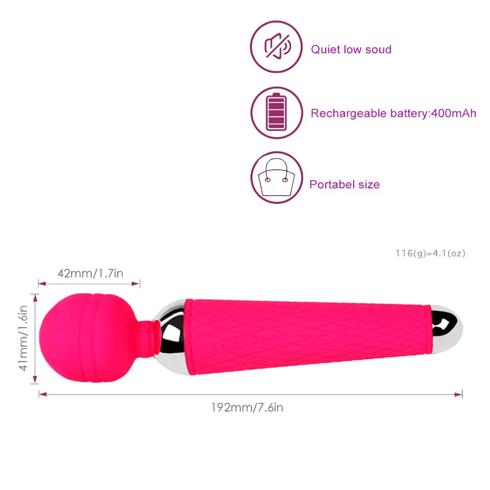 USB волшебная палочка Вибрационный массажер для тела AV G точечный Стимулятор