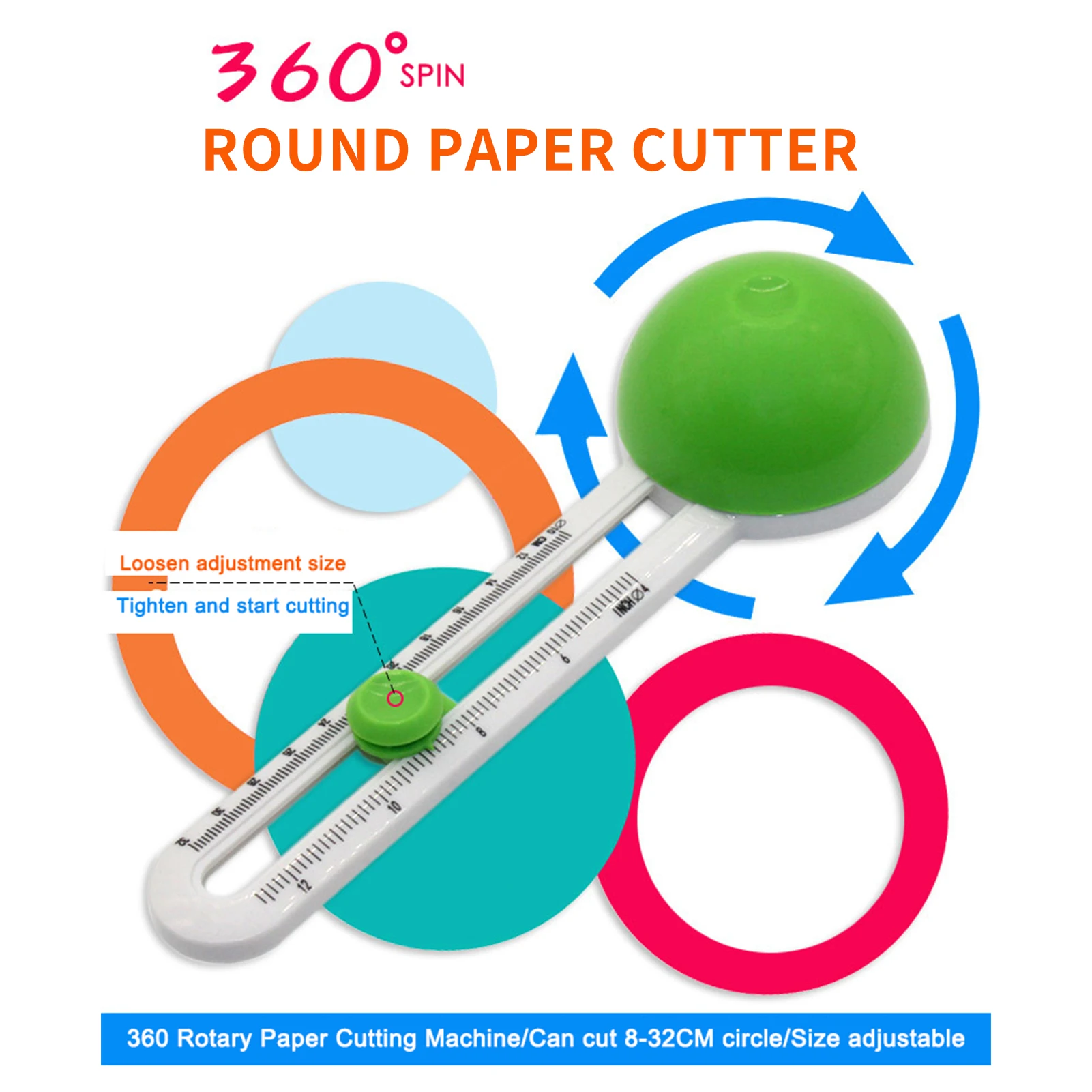 Круговой резак для бумаги вращающийся круглый ручной режущий инструмент триммер
