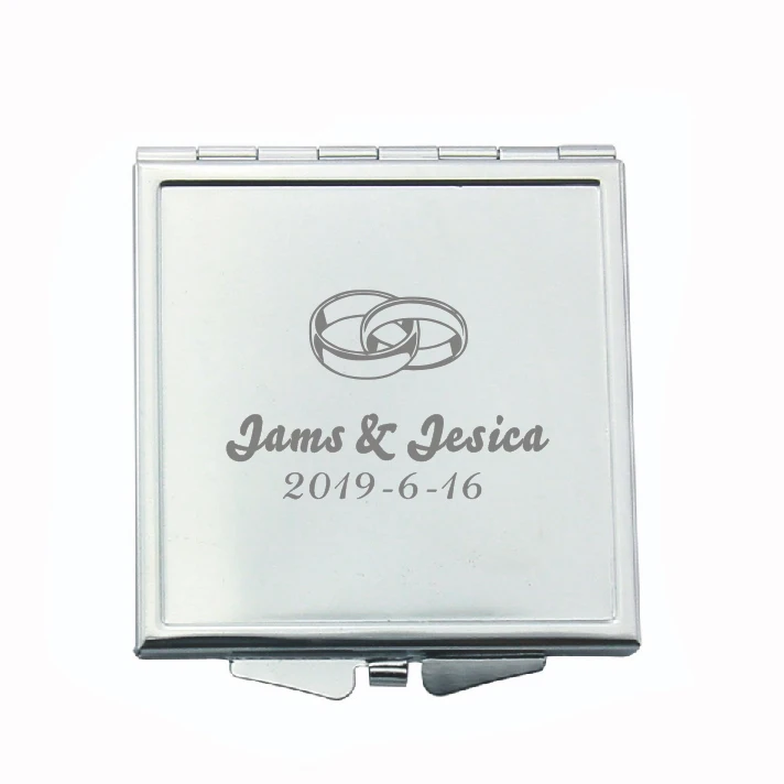 Женские карманные зеркальные персонализированные свадебные услуги с вашим