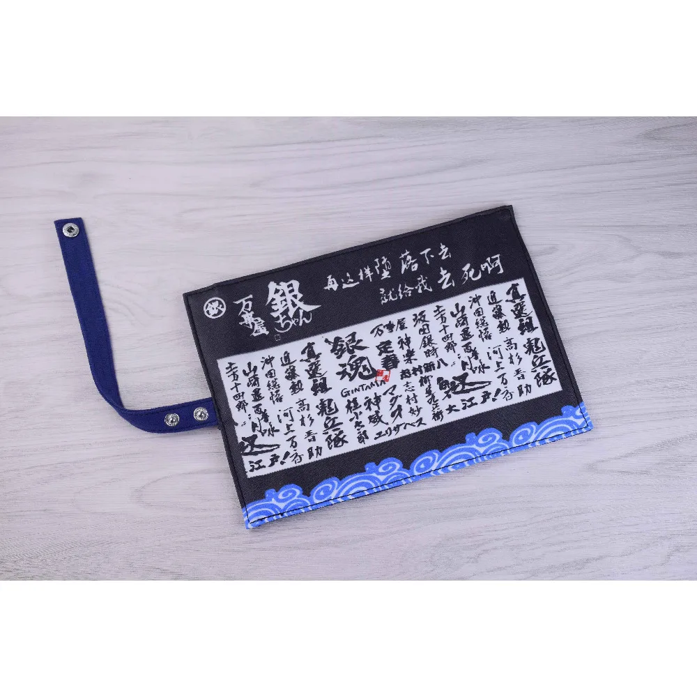 Новое поступление: аниме гинтама с китайским персонажем холст Канцтовары Пенал