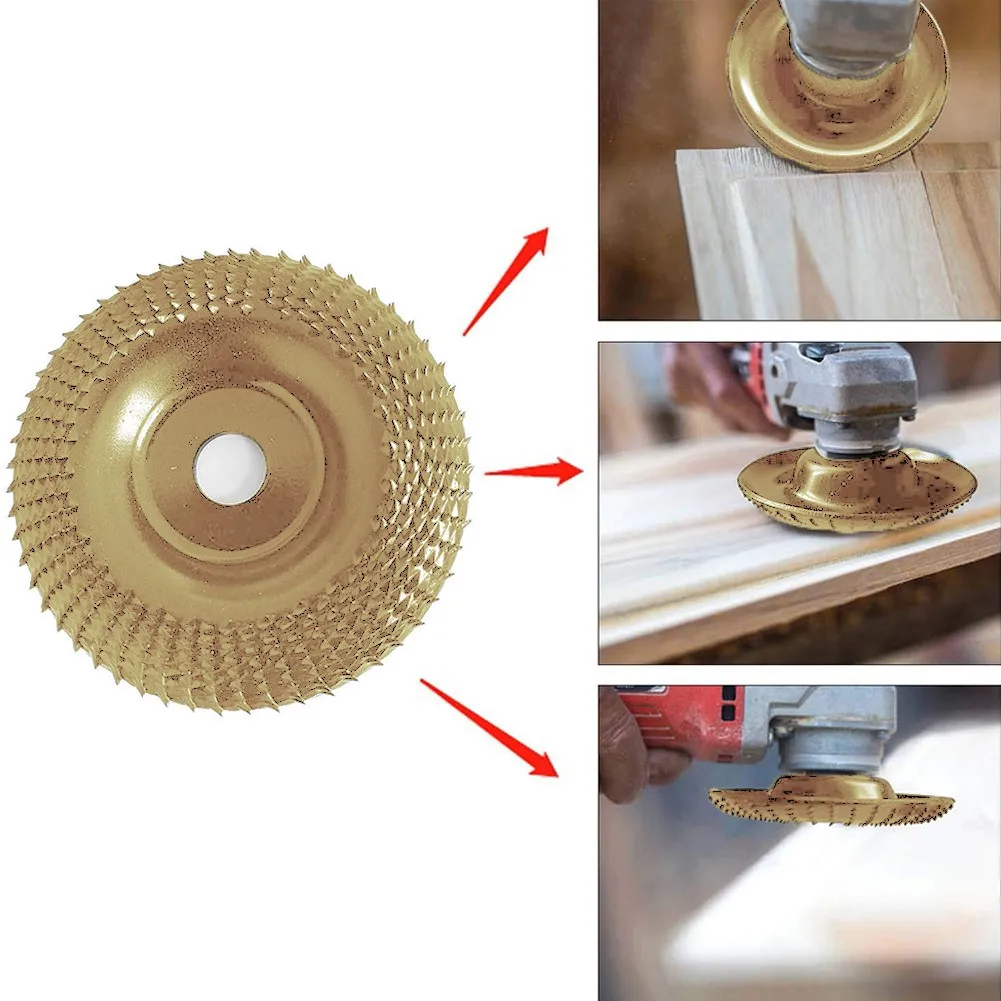 

1 Pcs Grinding Wheel Polishing Disc 4 Inch Wood Shaping Wheel Shaping Disk 22mm For Wood Buffing Electrical Grinder Parts