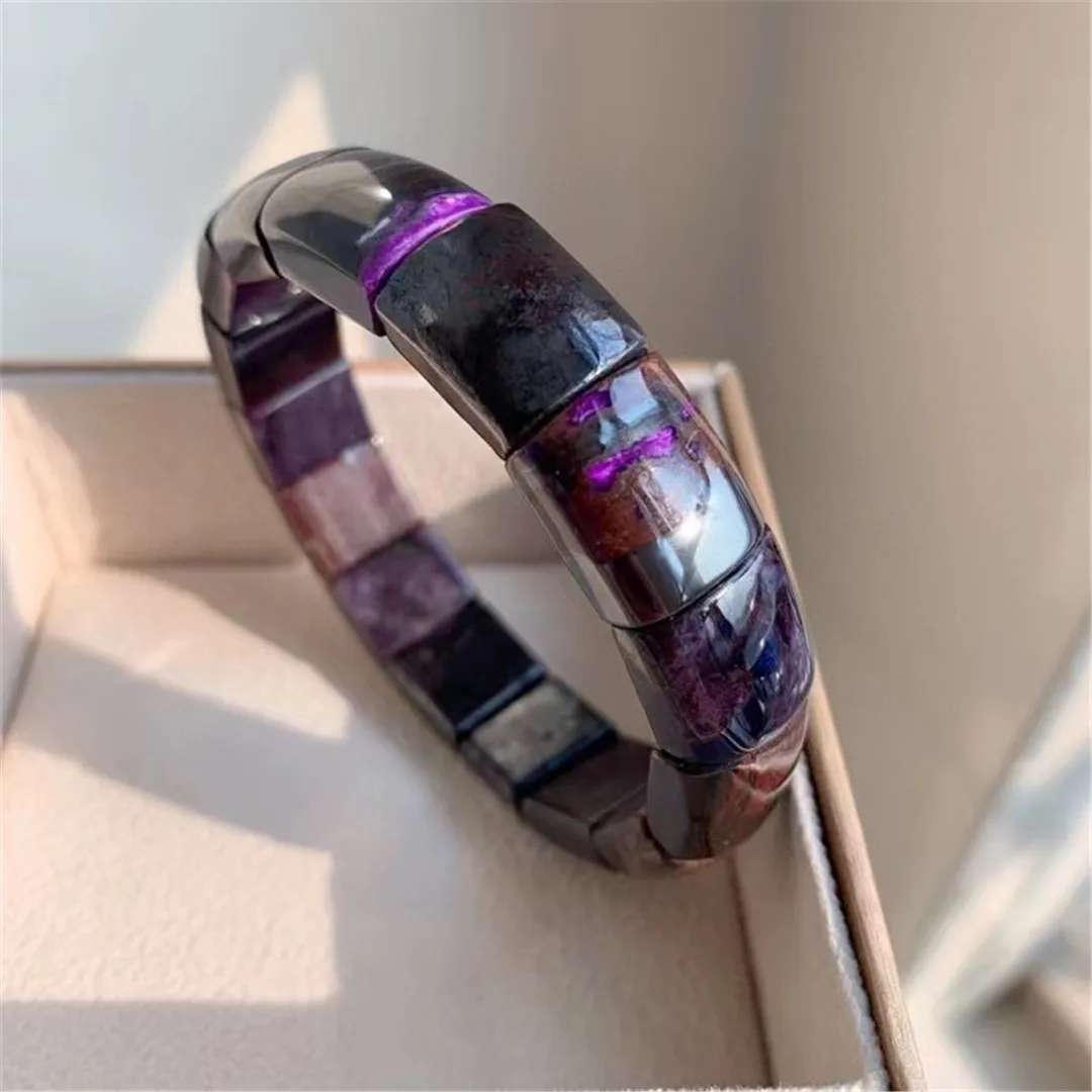 

13mm Natural Purple Sugilite Bracelet For Women Men Wealth Healing Gift Crystal Stone Beads Reiki Gemstone Bangle Jewelry AAAAA