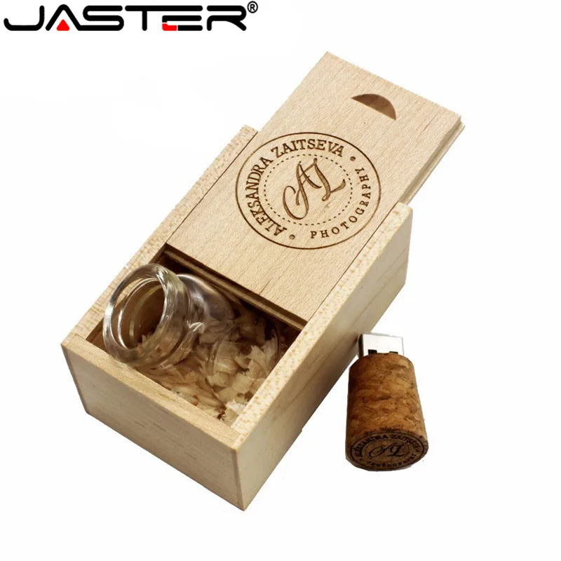 JASTER новинка плавающая бутылка флешка 4 ГБ 8 16 32 64 стеклянные бутылки usb U диск карта