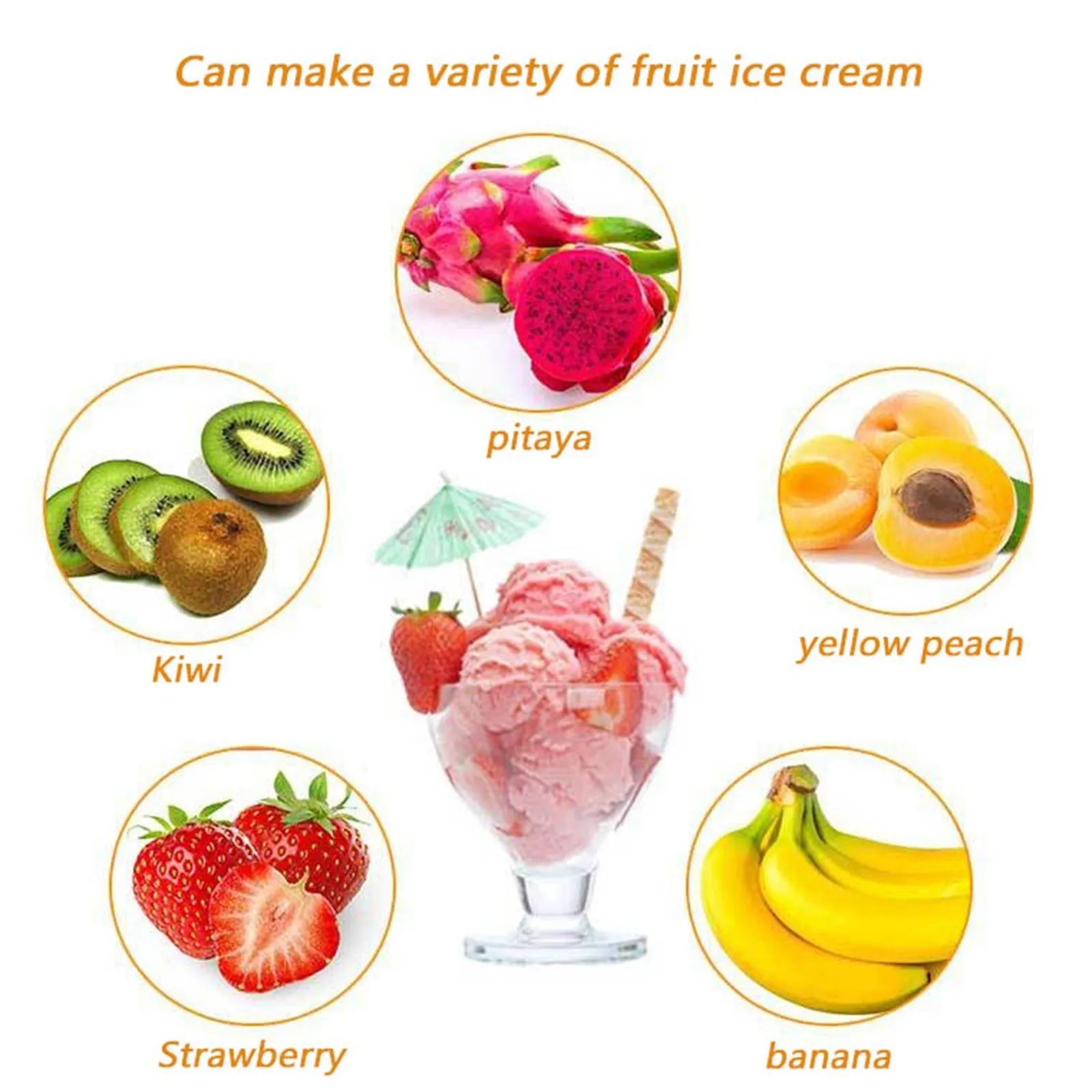 

Manual Drink Juicer Orange 1PC hand-cranked fruit juicer lemon orange clip durable manual kitchen tool household portable juicer