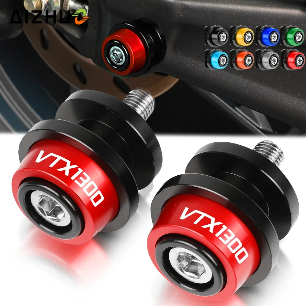 

Motorcycle FOR HONDA VTX1300 2003-2010 2009 VTX 1300 RETRO VTX1300C Stand Screws Swingarm Spools Slider Aluminum Accessories 8MM