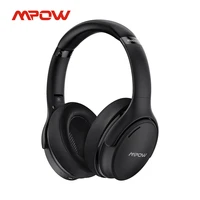 mpow h19 ipo bluetooth 5 0 active noise cancelling headphones lightweight wireless cvc 8 0 mic 30hrs playing time rapid charge