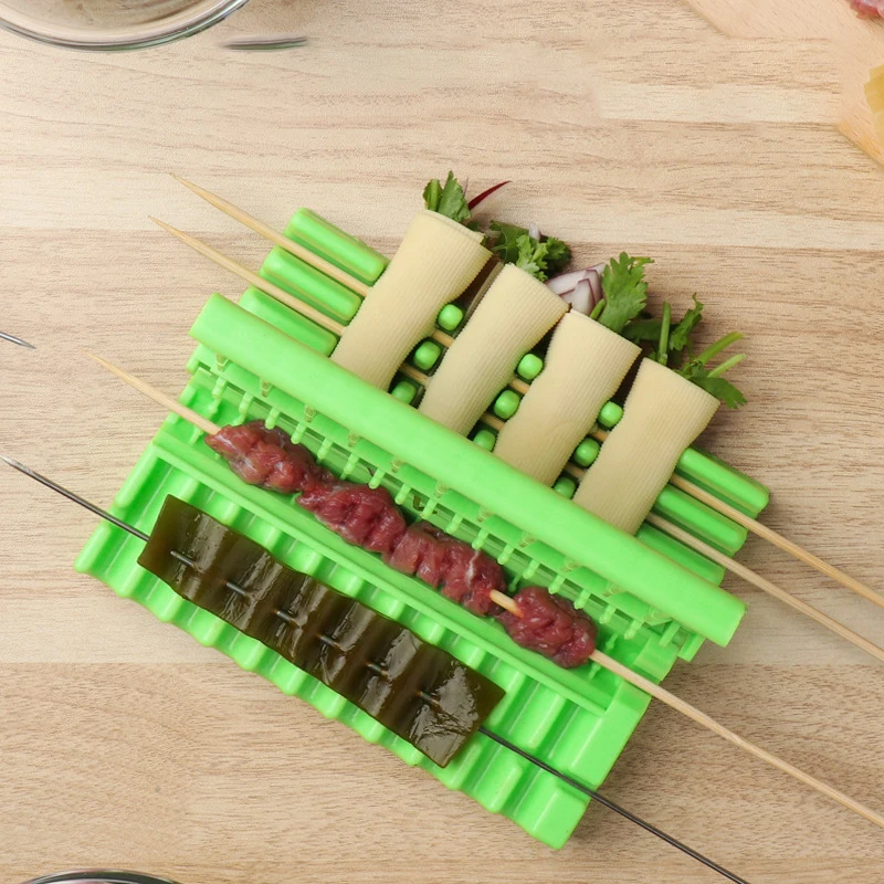 Шампура для шашлыка приготовления барбекю Стрингер коробка Инструменты машина