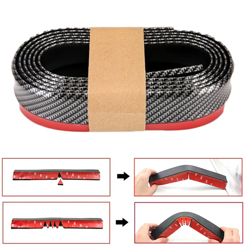 Универсальная Резиновая лента для бампера губ аксессуары автомобиля Передняя