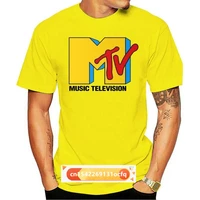 welvga mens mtv i want my music television yellow logo t shirt