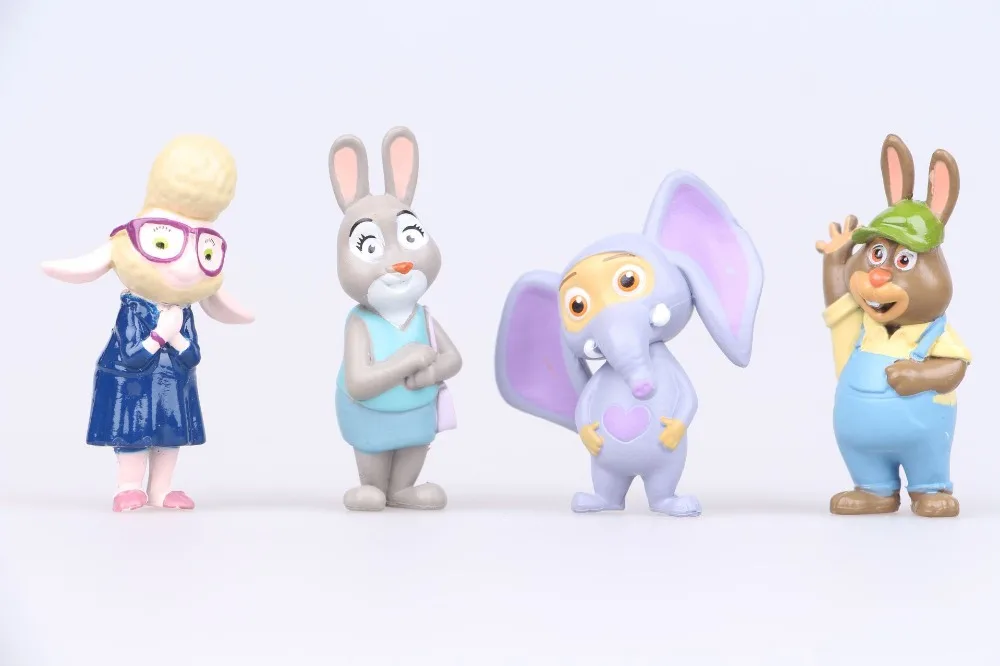 12 шт./компл. Disney Pixar игрушка Зоотопия животропическая Модель ПВХ экшн фигурка