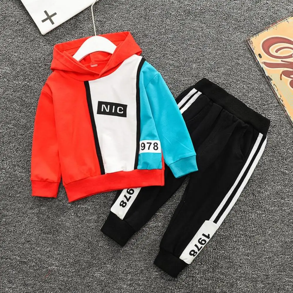 Модный детский спортивный костюм для мальчиков уличная одежда От 0 до 5 лет