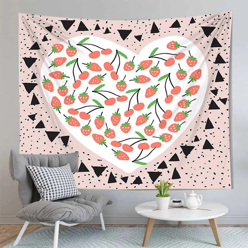 

Love Pattern Hanging Wall Tapestry Hippie Home Decor Yoga Beach Mat