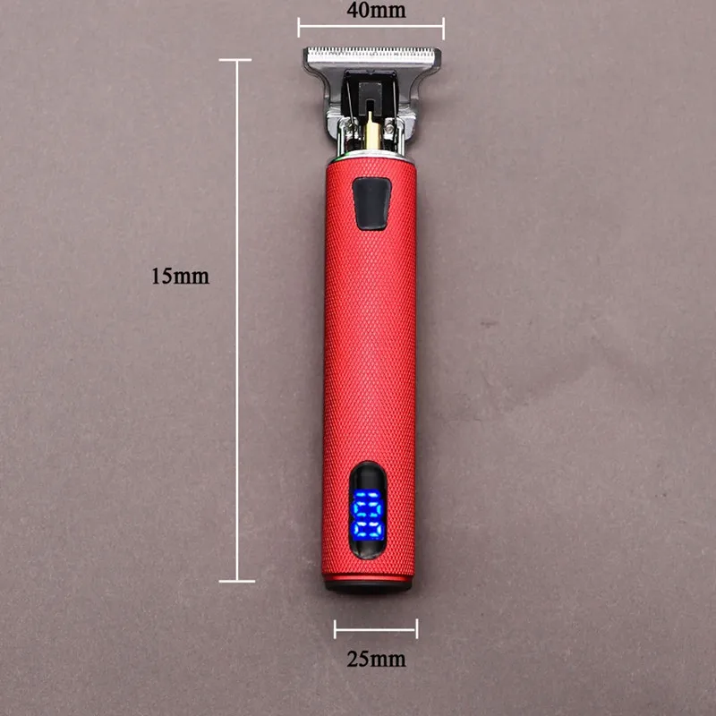 Cortadora de pelo el&eacute;ctrica profesional para hombre, T9, 0mm, recargable-3