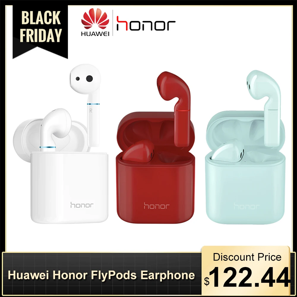 Huawei Honor FlyPods TWS беспроводные наушники Bluetooth 5,0 Наушники Hi-Fi водонепроницаемые беспроводные наушники с управлением