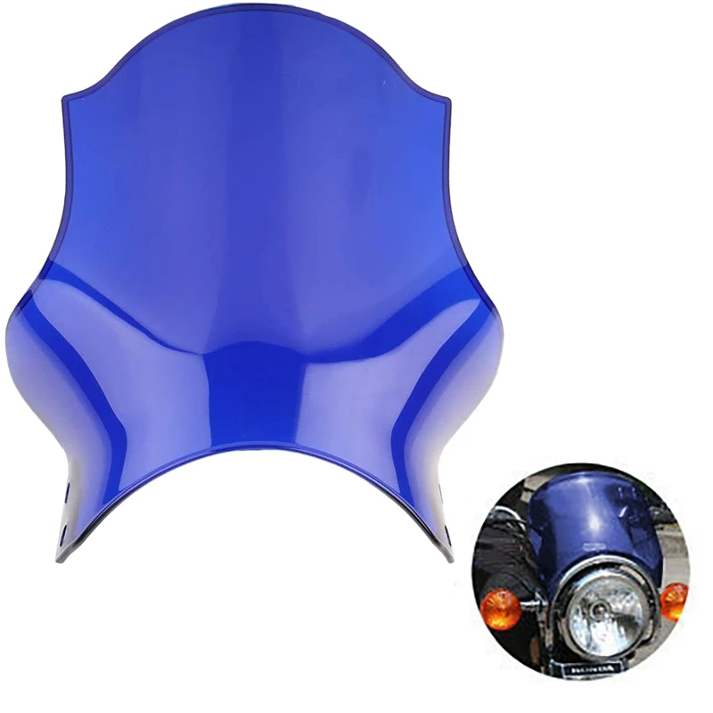 Лобовое стекло мотоцикла круглые фонари ветровое для уличного велосипеда как HONDA