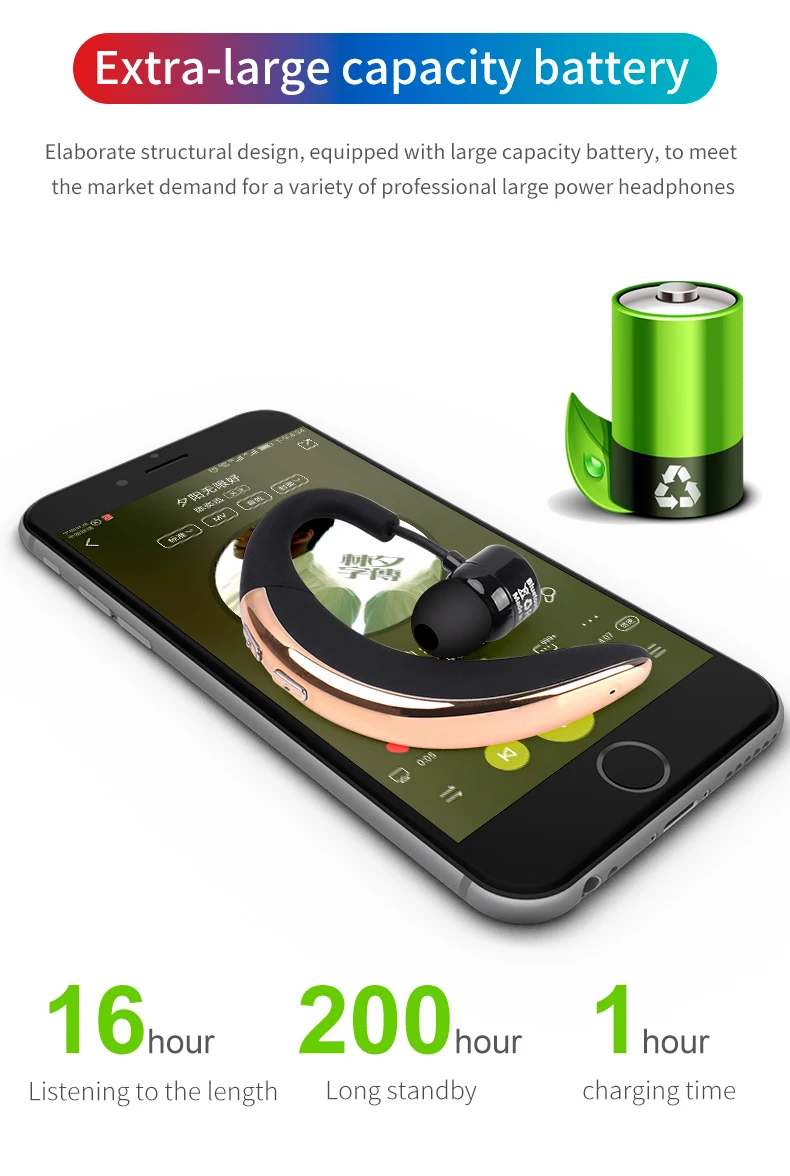 Новые наушники с громкой связью, бизнес Bluetooth, с микрофоном, голосовое управление, беспроводные наушники, Bluetooth гарнитура для вождения, шумоподавление
