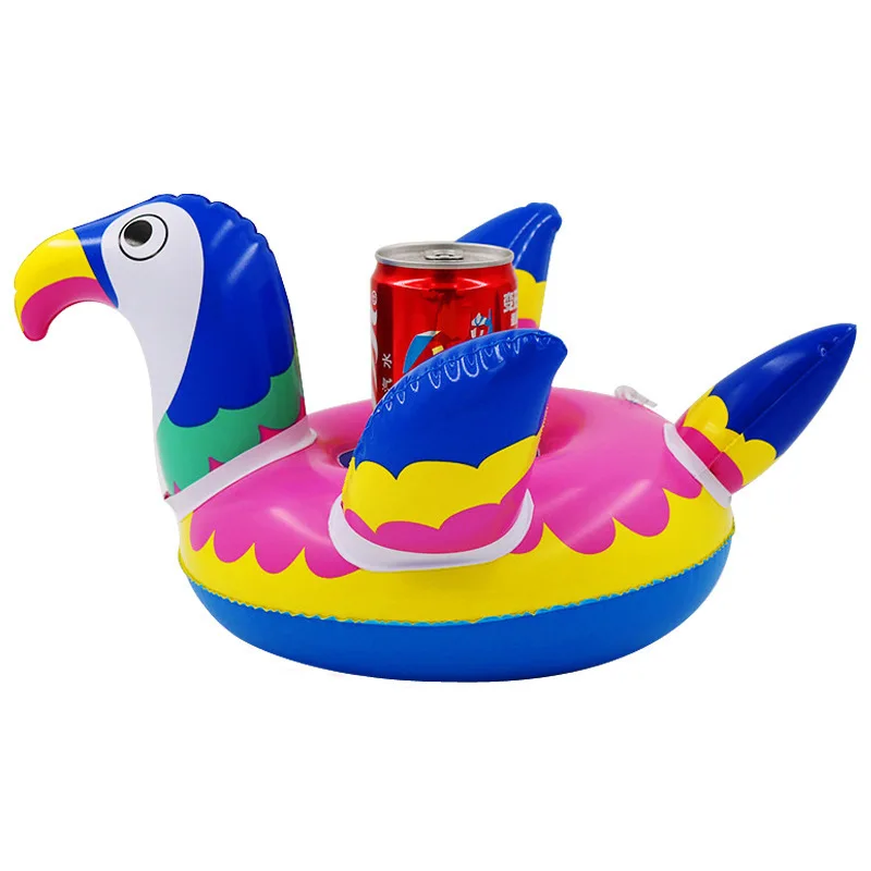 

Ins Hot Flamingo Cup Holder For Pool Whale Inflatable Drink Holder Floats Swimming Ring Beverage Beer Holder Water Sport Party
