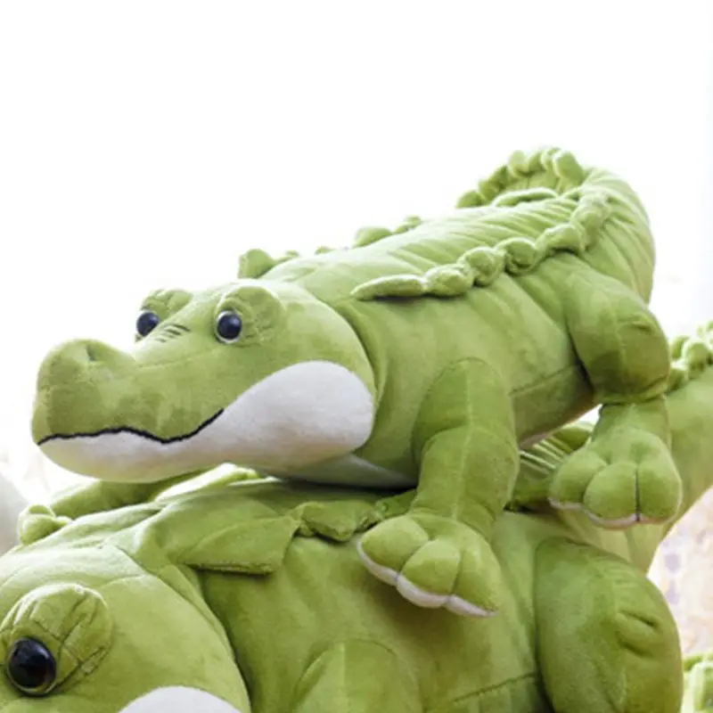 

Stuffed Crocodile Plush Toy Realistic Jumbo Alligator Cushion Pillow Kids Gift 24BE