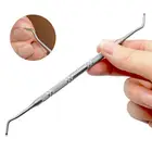 Профессиональный инструмент для коррекции вросших ногтей с двумя головками, педикюрный инструмент для чистки ногтей, пилочка для ногтей, Уход за ногтями на ногах, инструменты для маникюра