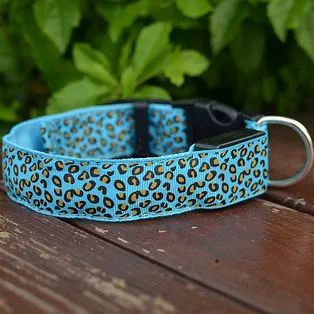 Нейлоновый светодиодный собачий ошейник ночная безопасность мигающий