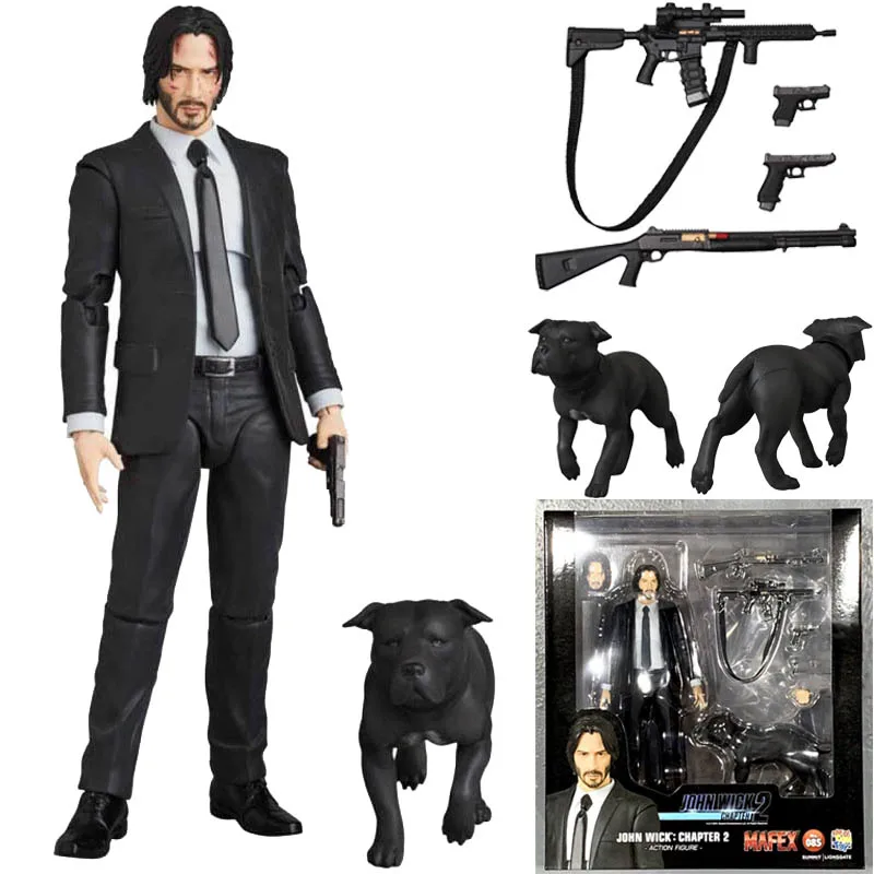 15 см новый тип Mafex 085 Джон фитиль глава 2 экшн-фигурка Коллекционная модель игрушка