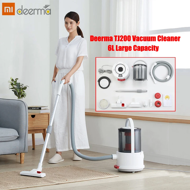 Новейший Deerma TJ200 пылесос 6L 18000 Pa сильное всасывание многофункциональная влажная сухая жидкость выдувная сушилка напольный пылесос