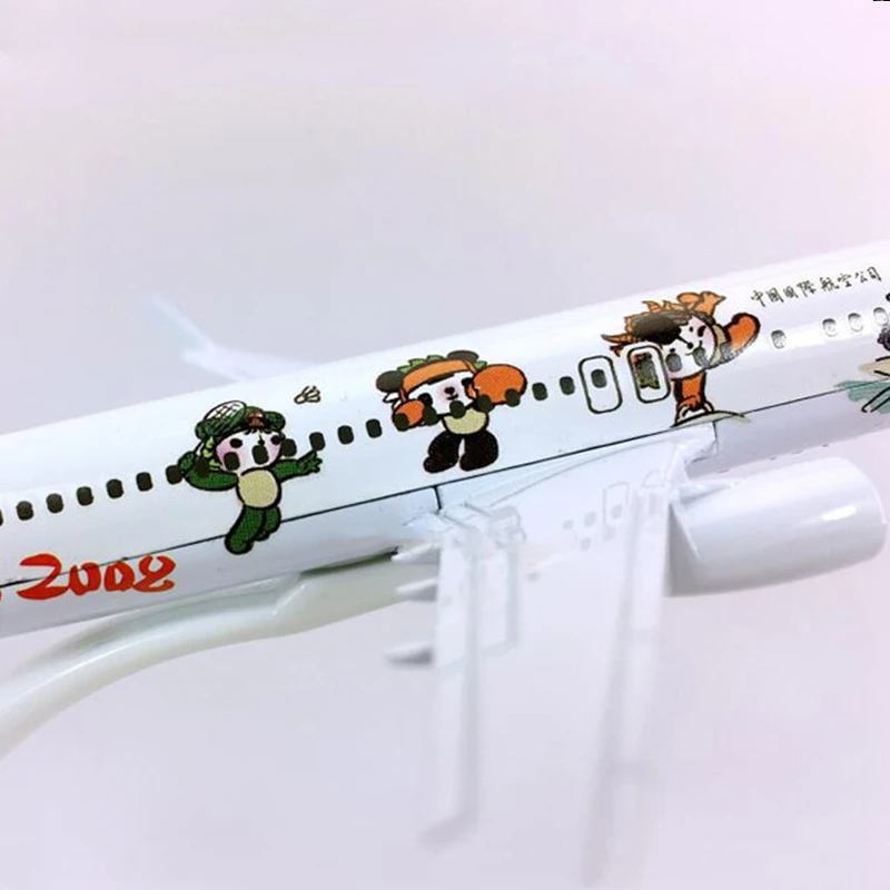 16 см сплав металла воздуха Китай модель самолета B737 Airlines Lucky Doll Boeing 737 Beijing 2008