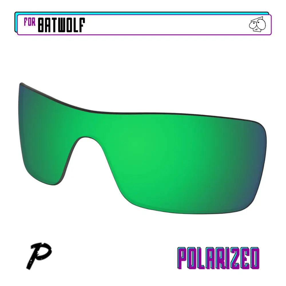 Поляризованные Сменные линзы EZReplace для солнцезащитных очков Oakley Batwolf зеленое