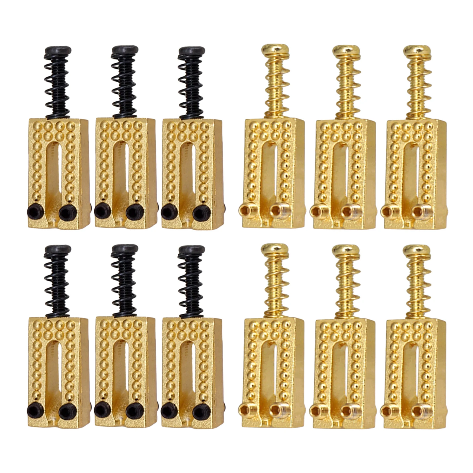 

6x Bridge String Saddles Electric Guitar Part for Electric Bass Guitar