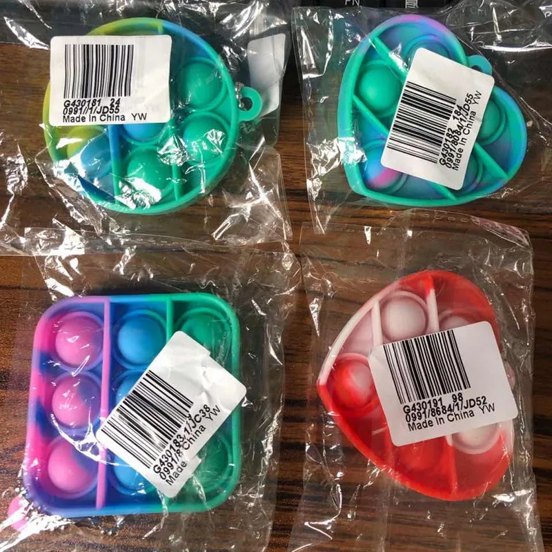

Creative Push Bubble Sensory Toy Autism Needs Squishy Stress Reliever Toys For Adult Child Anti-stress Fidget Keychain