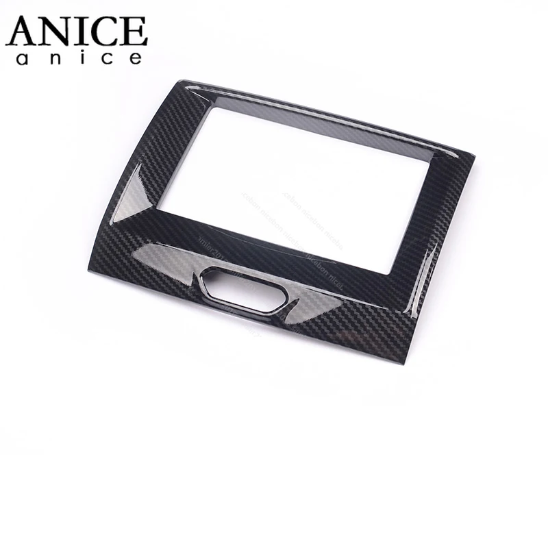 Углеродное волокно цветная внутренняя Центральная навигационная рамка для Ford